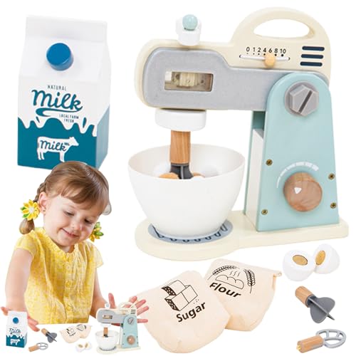 Spielzeugmixer, Kindermixer Spielzeug,Bäckerei Mixer Playset - Holzküchen-Spielset-Accessoires tun Spiel Spielzeug für Kleinkindmädchen Baby Kinder im Alter von 3 bis 5 Jahren Spielzeugmixer, Kindermixer Spielzeug,Bäckerei Mixer Playset - Holzküchen-Spielset-Accessoires tun Spiel Spielzeug für Kleinkindmädchen Baby Kinder im Alter von 3 bis 5 Jahren von Generisch