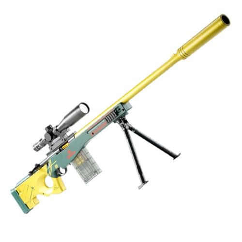 Spielzeugpistole Kinder Scharfschützengewehr mit weichen Kugeln aus Schaumstoff 130cm Spielzeugpistolenset mit Munition Geschenke für Kinder ab 8 Jahren von Generisch