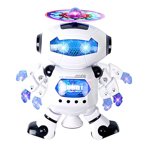 Spielzeugroboter mit Lichtern und Klängen, Tanz spielt und leuchtet Roboter, gehen mit Lichtern und Musik, Spielzeug mit Bewegung, Twist Dancing Piroette, dreht sich um 360° Musik Spielzeugroboter mit Lichtern und Klängen, Tanz spielt und leuchtet Roboter, gehen mit Lichtern und Musik, Spielzeug mit Bewegung, Twist Dancing Piroette, dreht sich um 360° Musik von Generisch