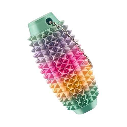 Spiky Grip Stim Schlüsselkette, Holpriges Zappelspielzeug Für Stressreduzierung, Neuheitssensorische Schlüsselkette, Tragbarer Roller Massage Anhänger Für Focusd Und Entlüftung, Taschenschlüsselring Spiky Grip Stim Schlüsselkette, Holpriges Zappelspielzeug Für Stressreduzierung, Neuheitssensorische Schlüsselkette, Tragbarer Roller Massage Anhänger Für Focusd Und Entlüftung, Taschenschlüsselring von Generisch