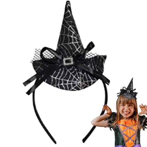 Spinnennetz Stirnband, Halloween-Kostümzubehör, Halloween Stirnbänder Spinne, Geisterkostüm Mädchen, großes elastisches Halloween-Kostümzubehör für Mottopartys von Generisch