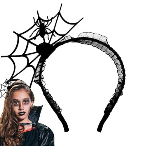Spinnennetz Stirnband | Halloween-Stirnbänder für Frauen - Geisterkostüm Mädchen, elastisches Halloween-Stirnband, Halloween-Kostüm für Mädchen und Frauen von Generisch
