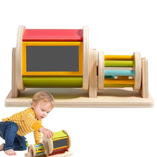 -Spinntrommelspielzeug für Kinder, rotierendes Trommelspielzeug für Kinder, Stoffball rollendes Trommelspielzeug - Spin Rainbow Drum -Spinntrommelspielzeug für Kinder, rotierendes Trommelspielzeug für Kinder, Stoffball rollendes Trommelspielzeug - Spin Rainbow Drum von Generisch