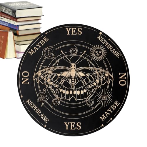 Spirit Board Ouija - Spiritismus Bretter Mit Buchstaben Holz Zeiger,Ouija Brettspiel Wahrsagung Für Anfänger & Freunde von Generisch