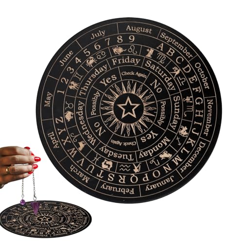 Spirit Board Ouija - Spiritismus Bretter Mit Buchstaben Holz Zeiger - Spirit Deko Brettspiel Für Anfänger Familie von Generisch