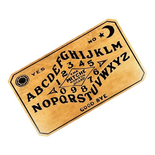 Spirit Talking Board - Wahrsagungswerkzeug Metaphysische Lesungen, geschnitzte Designs, Ouija-inspiriertes Brett Anfänger Fortgeschrittene | Leichte Hexen-Energiekommunikation, kompakte von Generisch