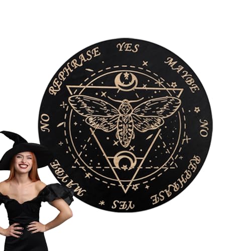 Spiritisches Brett Divinatorie | Dekoratives Accessoire für Botschaften aus Holz, Spiel Ouija Divinatorische Tafel für Anfänger und Freunde von Generisch