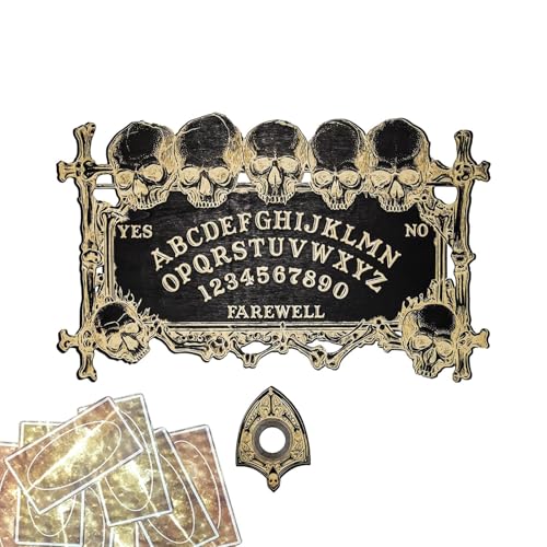Spiritismus Brett Spiel - Holz-Geisterbrett | Hilfsmittel Für Entscheidungen Gruppenspiel Deko Für Tisch Zuhause Unterricht Spiritismus Brett Spiel - Holz-Geisterbrett | Hilfsmittel Für Entscheidungen Gruppenspiel Deko Für Tisch Zuhause Unterricht von Generisch