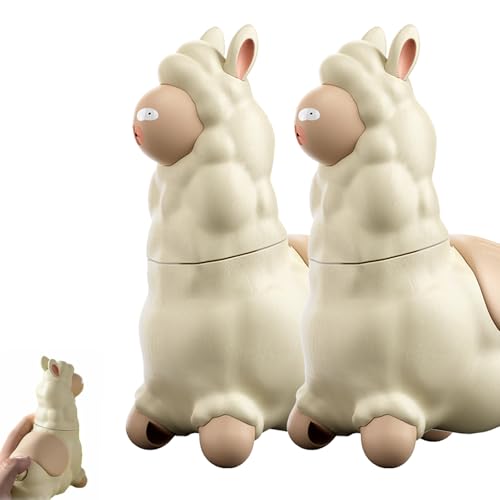 Spitting Llama Water Toy, Alpaca Interactive Water Sprayer, Push to Animal Shaped Water Sprayer, 45° Head Turnings (2Pc) von Generisch