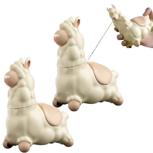 Spitting Llama Water Toy,Alpaca Interactive Water Sprayer,Push to Animal Shaped Water Sprayer,Funny Llama Push Water Sprinkler,45° Head Turning Squirt Gun for Indoor & Outdoor Summer (2pcs) von Generisch