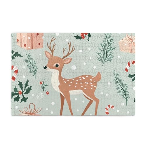 Spotted Deer And Gift Box 1000 Piece Jigsaw Puzzles For Adults Wooden Puzzles For Adults Gifts Home Decor Spotted Deer And Gift Box 1000 Piece Jigsaw Puzzles For Adults Wooden Puzzles For Adults Gifts Home Decor von Generisch