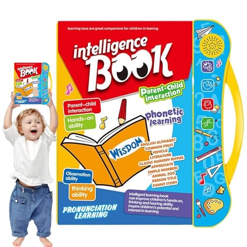 Sprechbuch zum Englischlernen für Kinder, pädagogisch wertvolles Sprechbuchspielzeug | Aussprache-Sound-Lernbuch,Frühes Lernen, Hörbuch-Puzzle, Aufklärungsspielzeug für Kinder Sprechbuch zum Englischlernen für Kinder, pädagogisch wertvolles Sprechbuchspielzeug | Aussprache-Sound-Lernbuch,Frühes Lernen, Hörbuch-Puzzle, Aufklärungsspielzeug für Kinder von Generisch