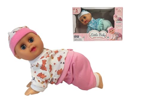 Sprechende Puppe mit Katze, lachende und singende Puppe mit Anruf, Mama Papa, schließt die Katzenaugen, wie ein echtes Kind, spielt Geräusche aus, singt lachend, sagt Mama und Papa, verschiedene von Generisch
