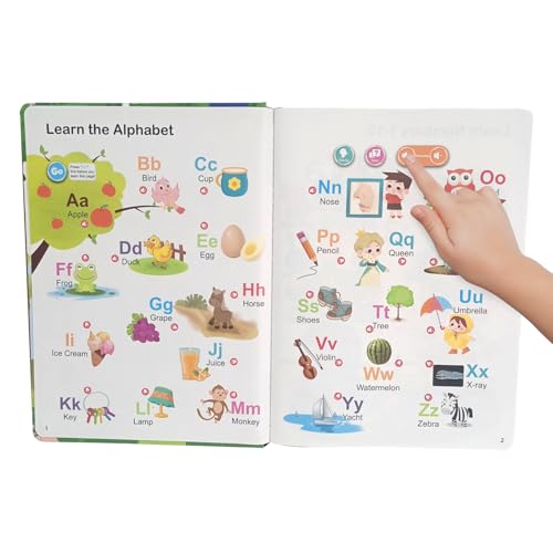 Sprechende Wortbücher Erste, Sprachbuch, Pädagogisches Interaktives Sprechendes Englisch Wörter Lernspiel Für Vorschulkinder Kleinkinder Langlebiger Augenschutz: Robust konstruMit Spaß Lernerlebnissen von Generisch