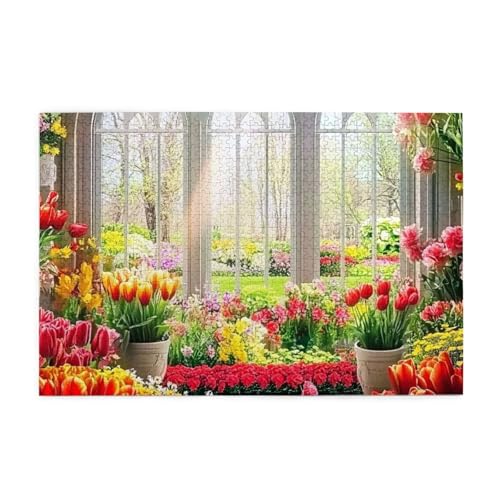 Spring Garden Dschungelblumen 1000 Teile Puzzle für Erwachsene Holzpuzzles für Erwachsene Geschenke Wohnkultur Spring Garden Dschungelblumen 1000 Teile Puzzle für Erwachsene Holzpuzzles für Erwachsene Geschenke Wohnkultur von Generisch