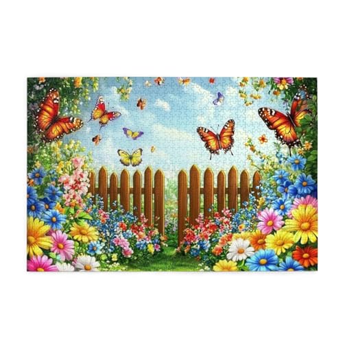 Spring Garden Schmetterling 1000 Teile Puzzle für Erwachsene Holzpuzzles für Erwachsene Geschenke Wohnkultur Spring Garden Schmetterling 1000 Teile Puzzle für Erwachsene Holzpuzzles für Erwachsene Geschenke Wohnkultur von Generisch