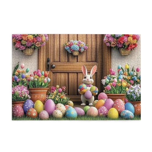 Spring Garden Wooden Door 1000 Piece Jigsaw Puzzles For Adults Wooden Puzzles For Adults Gifts Home Decor von Generisch