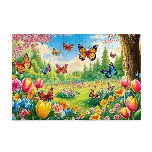 Spring Meadow Schmetterling 1000 Teile Puzzle für Erwachsene Holzpuzzles für Erwachsene Geschenke Wohnkultur Spring Meadow Schmetterling 1000 Teile Puzzle für Erwachsene Holzpuzzles für Erwachsene Geschenke Wohnkultur von Generisch