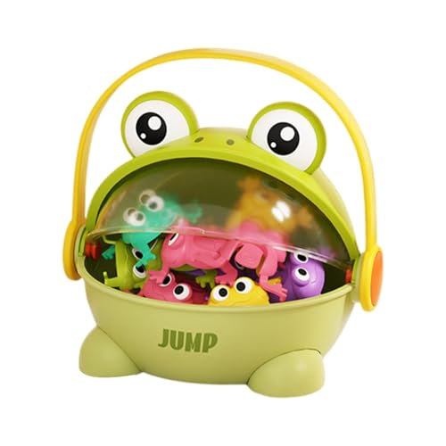 Springendes Froschspielzeug für Kinder, Fingerdrückendes springendes Froschspielzeug | Lustige springende Krötenspielzeuge für Mädchen | Lernspielzeug für Kinder mit Aufbewahrungseimer für , Mädchen, Springendes Froschspielzeug für Kinder, Fingerdrückendes springendes Froschspielzeug | Lustige springende Krötenspielzeuge für Mädchen | Lernspielzeug für Kinder mit Aufbewahrungseimer für , Mädchen, von Generisch