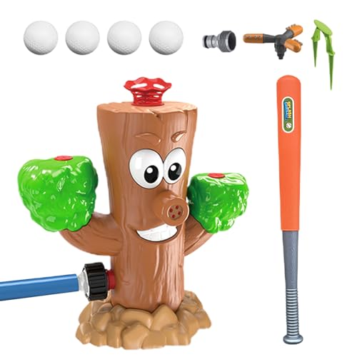 Sprinkler für Kinder, Kinder Sprinkler für Hof - Baumstumpf Wasser Spritzspielzeug - 360 ° rotierendes Sprinkler -Baseball -Spielspiel für über 3 Sommer im Freien im Freien Rasenpool -Poolparty Sprinkler für Kinder, Kinder Sprinkler für Hof - Baumstumpf Wasser Spritzspielzeug - 360 ° rotierendes Sprinkler -Baseball -Spielspiel für über 3 Sommer im Freien im Freien Rasenpool -Poolparty von Generisch