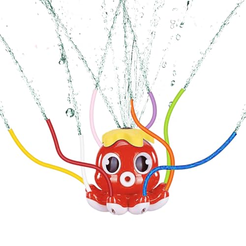 Sprinkler für Kinder, Wasserspielzeug im Freien - Automatische rotierende Wassersprayat -Sprinkler im Freien,Kühlung farbenfrohes sicheres Baby & Kleinkindspiel für Badewanne, Schwimmbad, Outdoor Sprinkler für Kinder, Wasserspielzeug im Freien - Automatische rotierende Wassersprayat -Sprinkler im Freien,Kühlung farbenfrohes sicheres Baby & Kleinkindspiel für Badewanne, Schwimmbad, Outdoor von Generisch