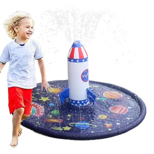 Sprinklerbecken, Spritzschutz,Tragbares Sommer-Sprinkler-Spritzpad für Kinder | Rutschfester aufblasbarer Outdoor- Sprinkler, Raketenschiff-Kinderwassersprinkler für und Mädchen, Kinder Sprinklerbecken, Spritzschutz,Tragbares Sommer-Sprinkler-Spritzpad für Kinder | Rutschfester aufblasbarer Outdoor- Sprinkler, Raketenschiff-Kinderwassersprinkler für und Mädchen, Kinder von Generisch