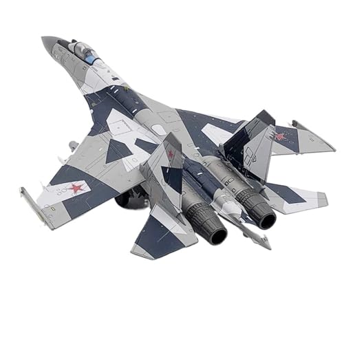 Spritzgussmodell der russischen Su-35 Jagd im Maßstab 1:100 - Militärflugzeug aus Legierung mit Raketen zum Sammeln (Gray) von Generisch