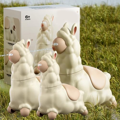 Spuckendes Lama Wasserpistole, Alpaka Wasserpistole, Mini Wassersprüher mit 45° Drehbarem Kopf, Einfach Zu Befüllen,Interaktiver -Wassersprüher Mit Kopfschütteln (3) von Generisch