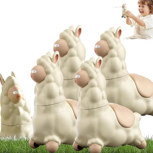 Spuckendes Lama-Wasserspielzeug, Spitting Llama Water Toy,Interaktiver Alpaka-Wassersprüher,Lama-Spritzpistole Mit Kopfschütteln,Auslaufsicherer Parodie-Wassersprinkler for Summer Fun (4PC) von Generisch