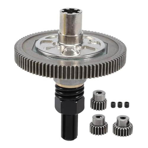 Spur Gear Slipper Clutch 91T mit 21T 19T 17T -Zahnrad -Upgrade -Teilen kompatibel mit 1 10 -Skala 4x4 RC -Autos wie Vordeks(Black) von Generisch