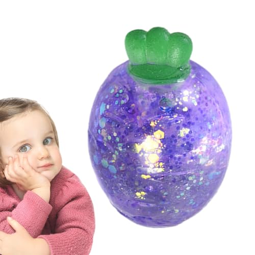 Squish Carrot, Carrot Fidget | Kleines glitzerndes Maltose-Karotten-Quetschspielzeug | Dehnbares sensorisches Zappelspielzeug, langsam zurückprallendes Quetschballspielzeug, Schreibtischzubehör für Ki Squish Carrot, Carrot Fidget | Kleines glitzerndes Maltose-Karotten-Quetschspielzeug | Dehnbares sensorisches Zappelspielzeug, langsam zurückprallendes Quetschballspielzeug, Schreibtischzubehör für Ki von Generisch