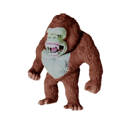 Squishy Monkey Stress Relief Toy - Dehnbares -Zappelspielzeug für Kinder und Erwachsene, Halloween -Dschungel -Tiere Figuren, exzellentes Weich -Squeeze -Spielzeug für Angstlinderung und Senso von Generisch