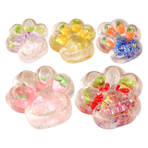 Squishy Pfote | 5 Stücke Katzenpfoten Squishy | pfotens Squishys Toy | Cat Paw Squishys zur Entspannung | Tierförmiges Silikon Quetsch Spielzeug zum Abbau Stress für Kinder und Erwachsene Squishy Pfote | 5 Stücke Katzenpfoten Squishy | pfotens Squishys Toy | Cat Paw Squishys zur Entspannung | Tierförmiges Silikon Quetsch Spielzeug zum Abbau Stress für Kinder und Erwachsene von Generisch