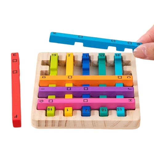 Stackable Toys | Pädagogisches Regenbogen Stapelspiel aus Holz | Holzspielzeug Pädagogisches Sensorik Spiel Stapelaktivitäten für Mädchen Kinder Zuhause Klassenraum von Generisch