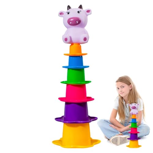 Stapelbecherspielzeug für Baby, Regenbogenstapelbecher | Nisting Regenbogen Wasserbecher für Bad | Pädagogische -Wasserspiegelspielzeug für Kinder im Alter von 0 bis 2 Jahren Stapelbecherspielzeug für Baby, Regenbogenstapelbecher | Nisting Regenbogen Wasserbecher für Bad | Pädagogische -Wasserspiegelspielzeug für Kinder im Alter von 0 bis 2 Jahren von Generisch