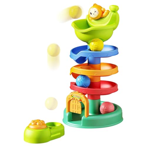 Startbahn Kugel Kinder Spielzeug - Frühförderung Ballturm Spiel,Babyspielzeug Aktivität Stapelspiel ab 18 Monaten Startbahn Kugel Kinder Spielzeug - Frühförderung Ballturm Spiel,Babyspielzeug Aktivität Stapelspiel ab 18 Monaten von Generisch