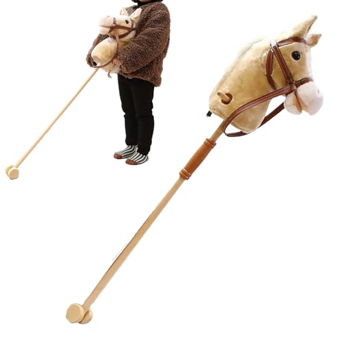 Steckenpferde Für Kinder | Plüsch Steckenpferd Mit Wiehergeräusch,Rollenspiel Spielzeug Für Drinnen & Draußen Zuhause Garten Kleinkinder Vorschulkinder Steckenpferde Für Kinder | Plüsch Steckenpferd Mit Wiehergeräusch,Rollenspiel Spielzeug Für Drinnen & Draußen Zuhause Garten Kleinkinder Vorschulkinder von Generisch
