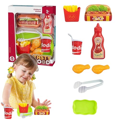 Stellen Sie Sich Fast Food vor,Fast Food Rollenspiel, Kochgeschirr Rollenspiel-Küchenspielzeug, Küchen-Rollenspielset, lustiges Küchenzubehör für Kinder für Ostern, Thanksgiving, Weihnachten Stellen Sie Sich Fast Food vor,Fast Food Rollenspiel, Kochgeschirr Rollenspiel-Küchenspielzeug, Küchen-Rollenspielset, lustiges Küchenzubehör für Kinder für Ostern, Thanksgiving, Weihnachten von Generisch