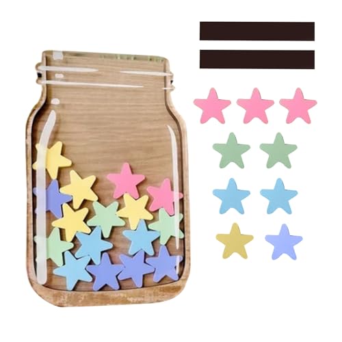 Sterne Belohnungsglas Für Kinder, Star Reward Jars, Lustiges Magnetisches Belohnungssystem Kinder, Klassenzimmer-Tools Zur Verwaltung Positiver Verhaltensbelohnungen Klassenzimmer Classroom Toilette von Generisch