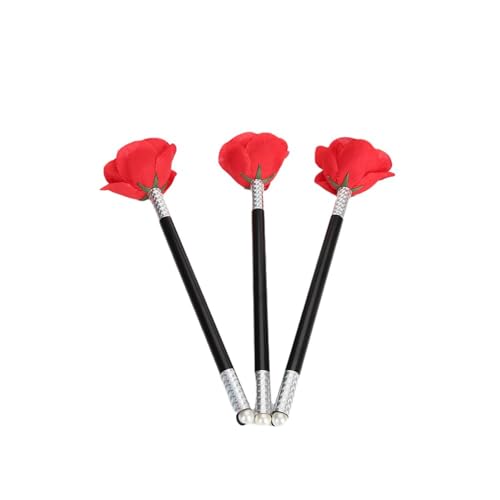 Stick To Rose Flower Magic Tricks Flowers Close Up Street Stage Magic Props Magie Illusion Gimmicks Requisiten Zubehör von Generisch