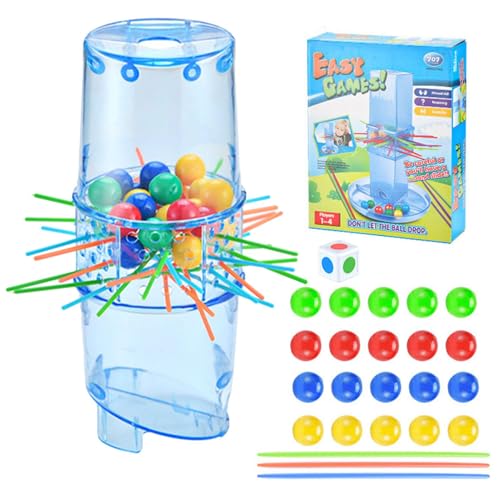 Stockspiele für Kinder - Stickspiele für Kinder mit Pagoden-Form Spieleinheit - Fast Fun Kerplunk für 2-4 Spieler Spiel zur Verbesserung der praktischen Fähigkeiten und Interaktion von Generisch