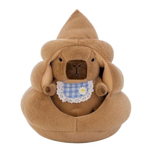 Stofftier Capybara | Capybara Stofftier Mit Nest | Weiches Stofftier Plüschfigur Für Kinderzimmer Deko Geburtstagsgeschenk Weihnachten von Generisch