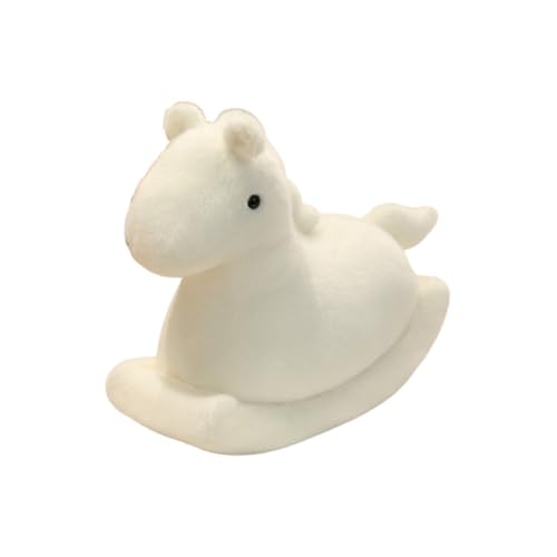Stofftier Schaukelpferd Dekokissen Weicher Schlafbegleiter Für Zuhause Bett Sofa Wohnzimmer Schlafzimmer Auto Bewegungs-Spielkatze (A, 40cm) von Generisch