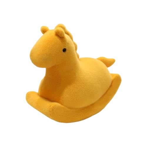 Stofftier Schaukelpferd Dekokissen Weicher Schlafbegleiter Für Zuhause Bett Sofa Wohnzimmer Schlafzimmer Auto Bewegungs-Spielkatze (D, 40cm) von Generisch