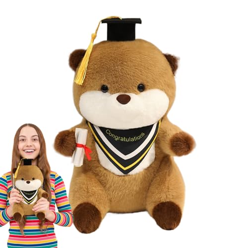 Stofftier zum Schulabschluss, süßer Schulabschlussbär mit und Diplom, Cartoon-Plüschtier für Kinder und Erwachsene, lustige Stoffbärpuppe für Schulabgänger im Kindergarten und in der High School Stofftier zum Schulabschluss, süßer Schulabschlussbär mit und Diplom, Cartoon-Plüschtier für Kinder und Erwachsene, lustige Stoffbärpuppe für Schulabgänger im Kindergarten und in der High School von Generisch