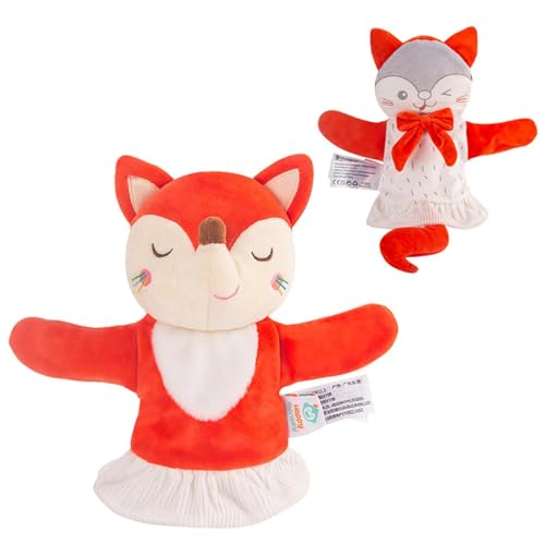Stofftiere Handpuppen, Tierfingerpuppen | Theaterstätten Puppen - Ausgestopfte Tiere und kuschelige Spielzeuge, Puppenspiel realistisch, helle Farbe für Auto, Couch, Bett Stofftiere Handpuppen, Tierfingerpuppen | Theaterstätten Puppen - Ausgestopfte Tiere und kuschelige Spielzeuge, Puppenspiel realistisch, helle Farbe für Auto, Couch, Bett von Generisch
