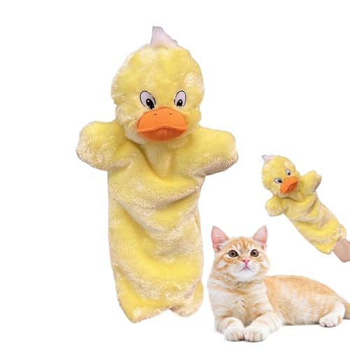 Stofftiere Handpuppen, Tierhandpuppen,Interaktive Handpuppe - Hautfreundliche interaktive Fingerpuppe für kleine mittelgroße Haustiere Welpe von Generisch