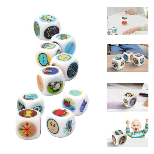 Story Dice Game, lustige kreative Leisure Party Tabletop Game | Umweltfreundliches Spielzeug nachhaltige Geschichte Würfel setzen Bildungsspiele für Kinder, die für Gruppenaktivitäten geeignet sind Story Dice Game, lustige kreative Leisure Party Tabletop Game | Umweltfreundliches Spielzeug nachhaltige Geschichte Würfel setzen Bildungsspiele für Kinder, die für Gruppenaktivitäten geeignet sind von Generisch