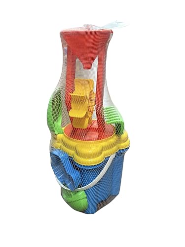 Strand-Set für Kinder, Eimer mit Zubehör, buntes Sandspielzeug, Blau und Gelb Strand-Set für Kinder, Eimer mit Zubehör, buntes Sandspielzeug, Blau und Gelb von Generisch