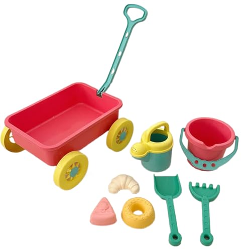 Strandeimer und Schaufel, Sandspielset | 8 Stücke helle Farbe Sandspielzeug mit Trolley,Unterhaltsame Spielset im Freien für Seaside Beach außerhalb des Campings Strandeimer und Schaufel, Sandspielset | 8 Stücke helle Farbe Sandspielzeug mit Trolley,Unterhaltsame Spielset im Freien für Seaside Beach außerhalb des Campings von Generisch